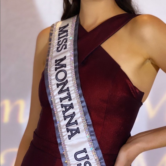 AG Studio red sparkle jumpsuit - Picture 2 of 2